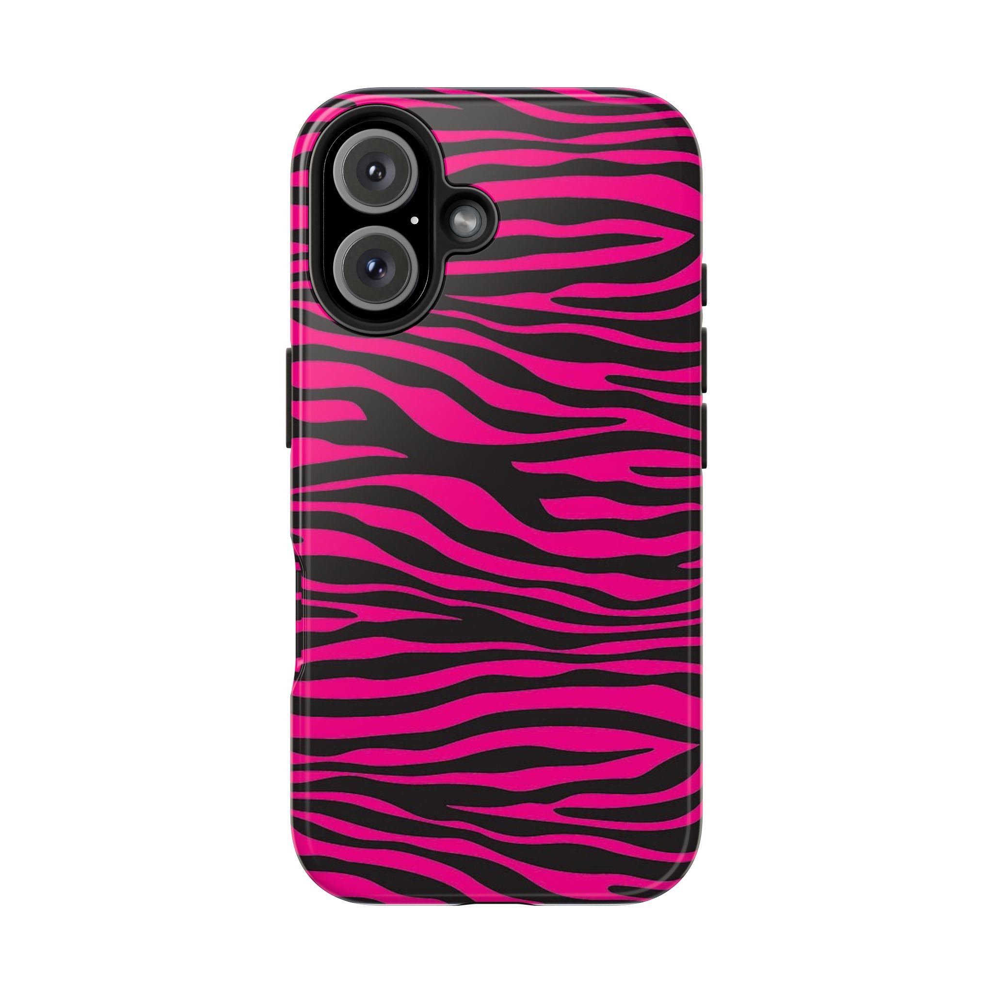 Hot Pink Zebra Tough Phone Case