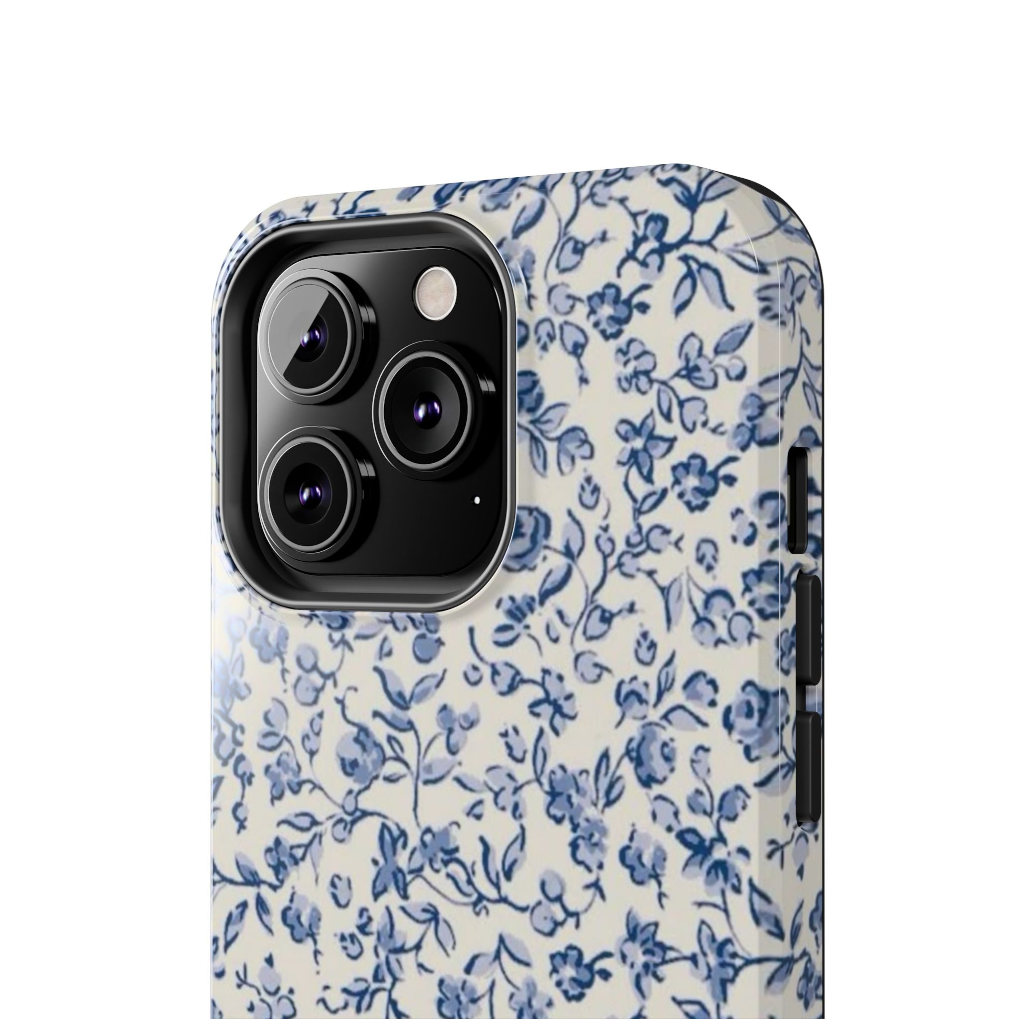 Blue Floral Tough Phone Case