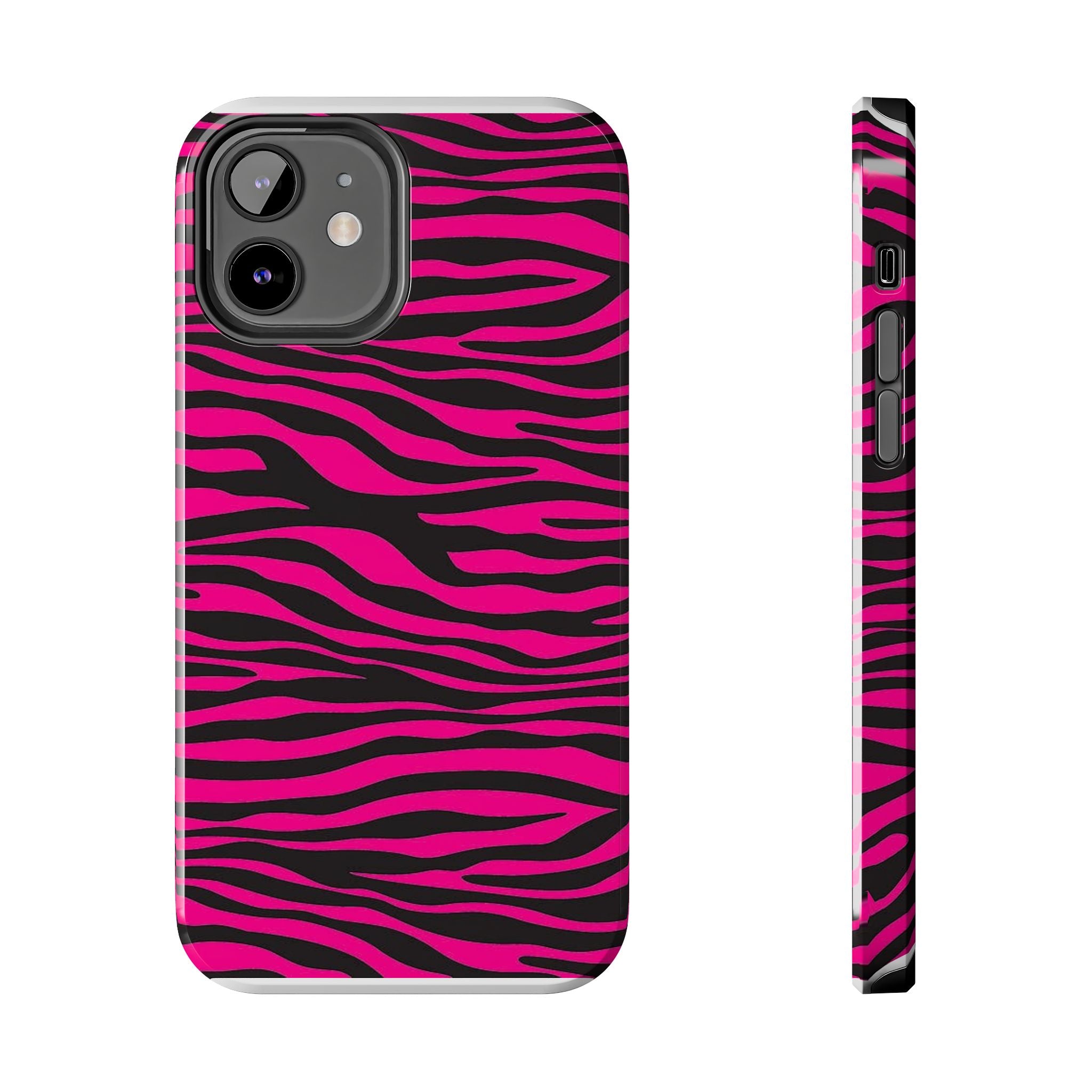 Hot Pink Zebra Tough Phone Case