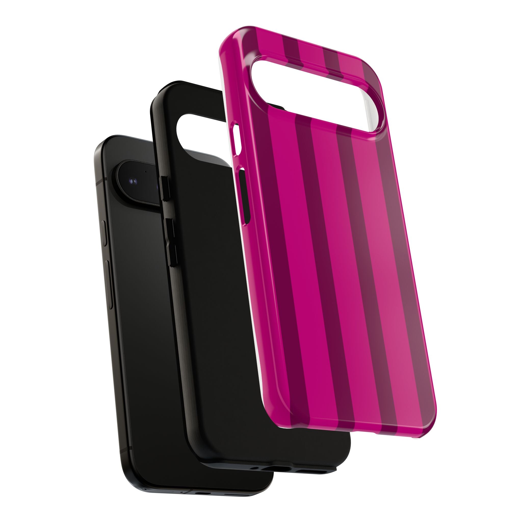 Hot Pink Striped Phone Case