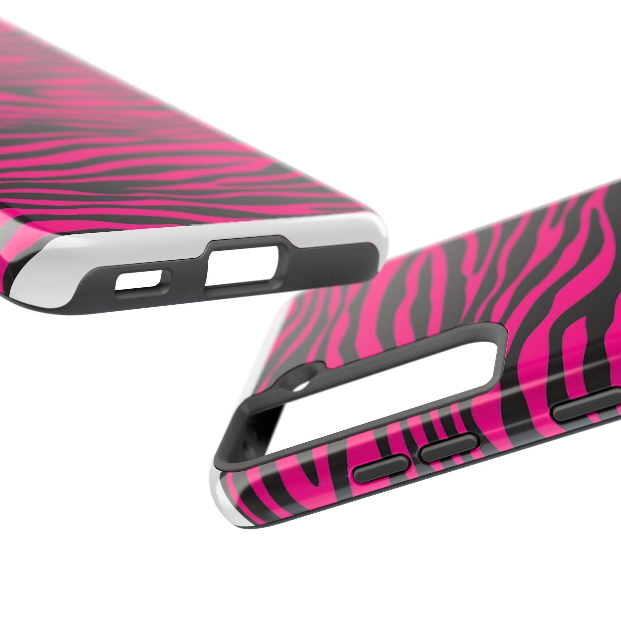 Hot Pink Zebra Tough Phone Case