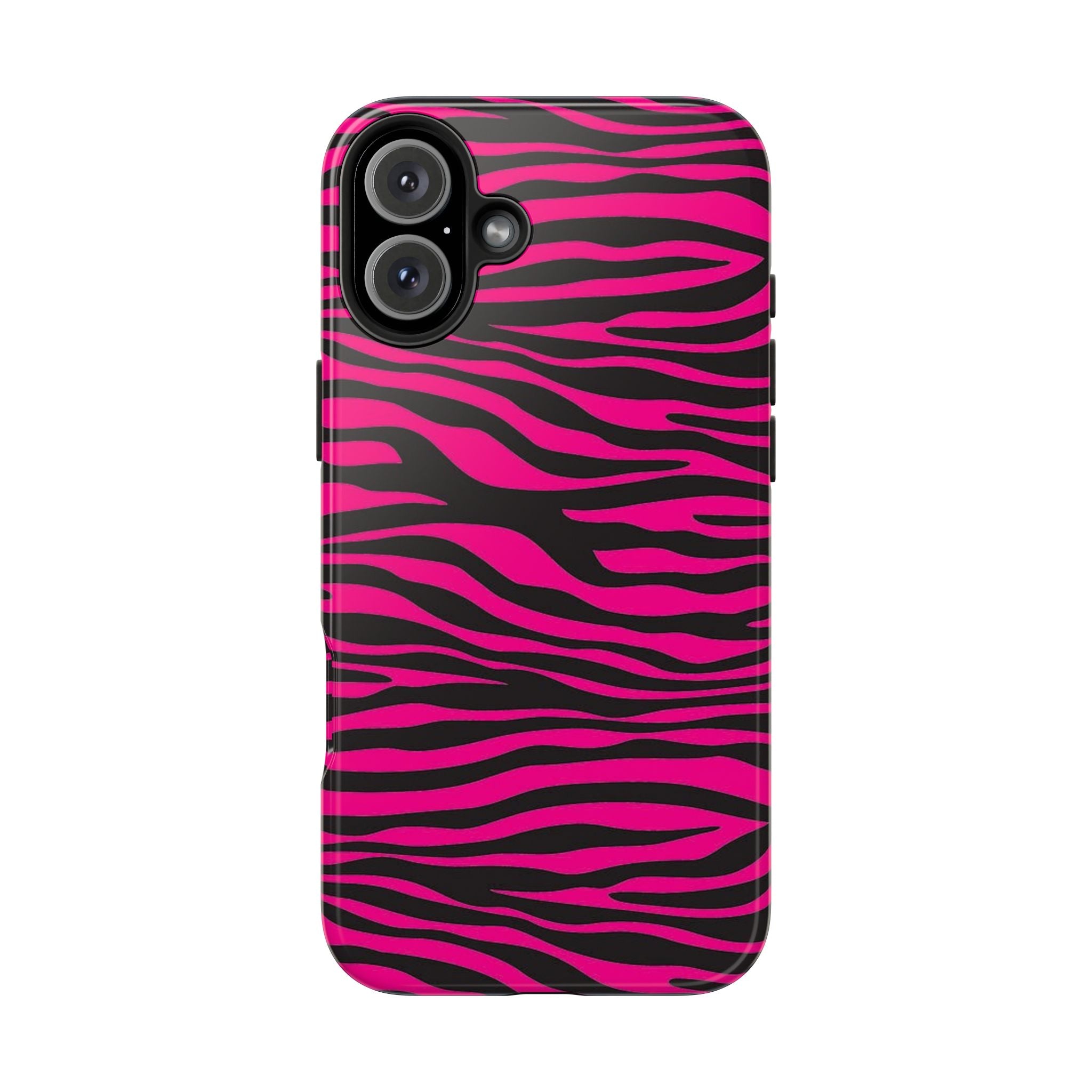 Hot Pink Zebra Tough Phone Case