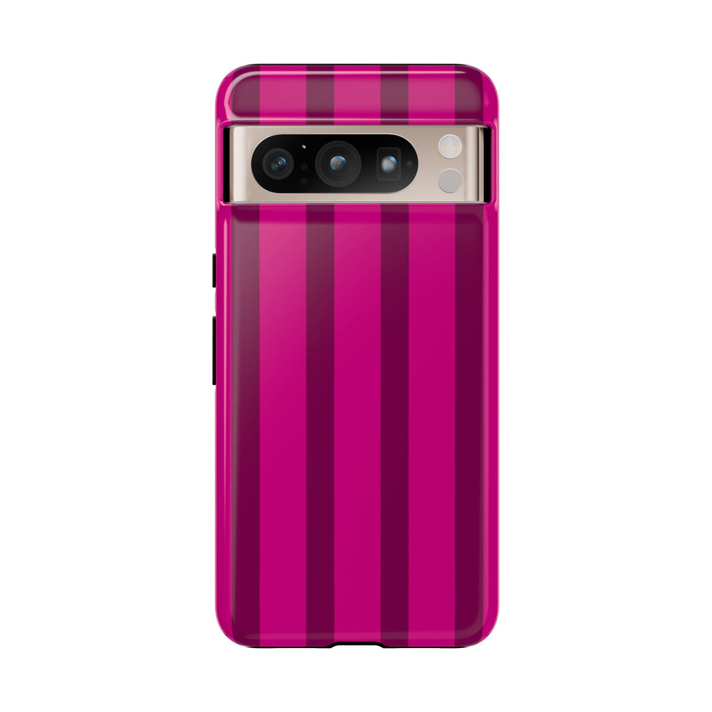 Hot Pink Striped Phone Case