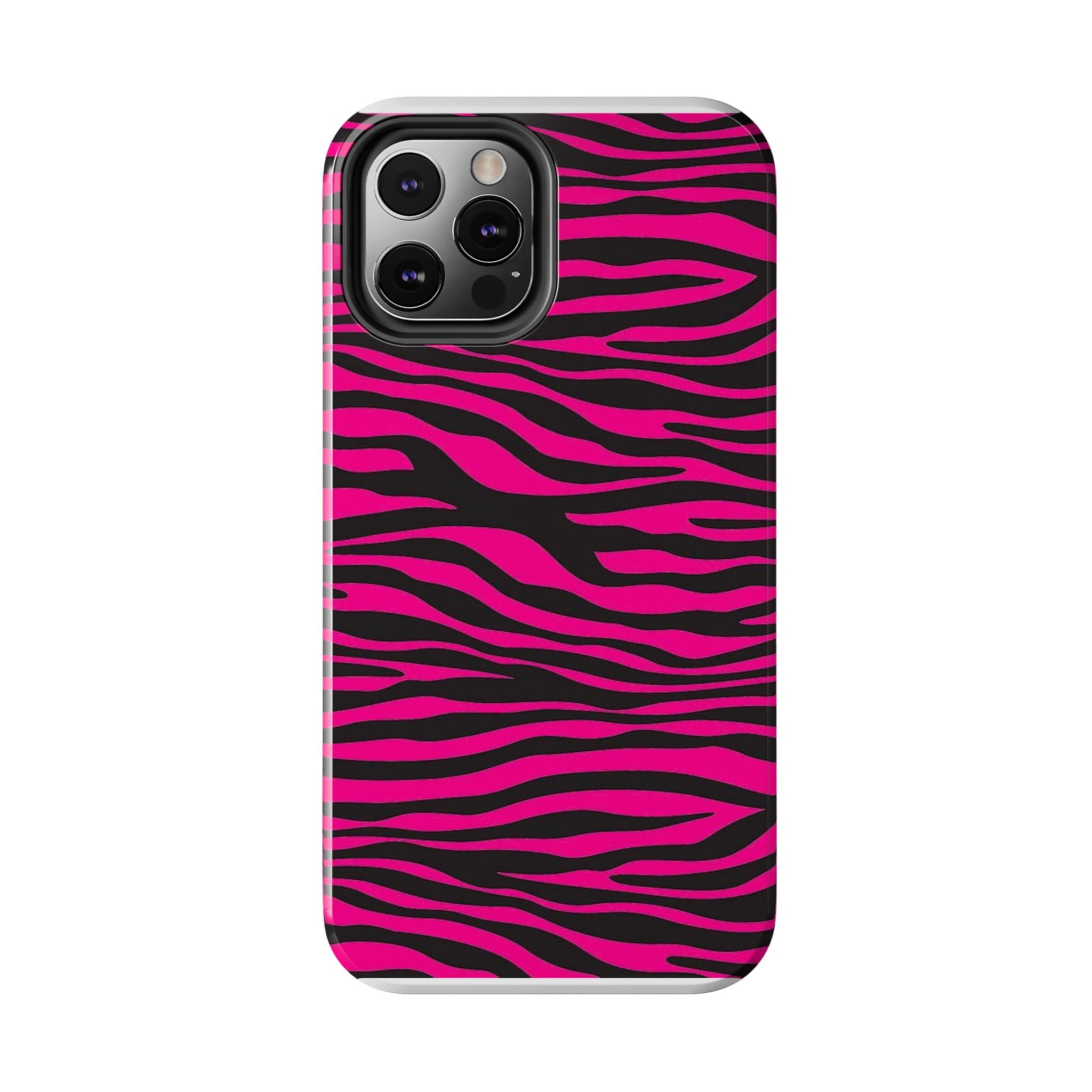 Hot Pink Zebra Tough Phone Case