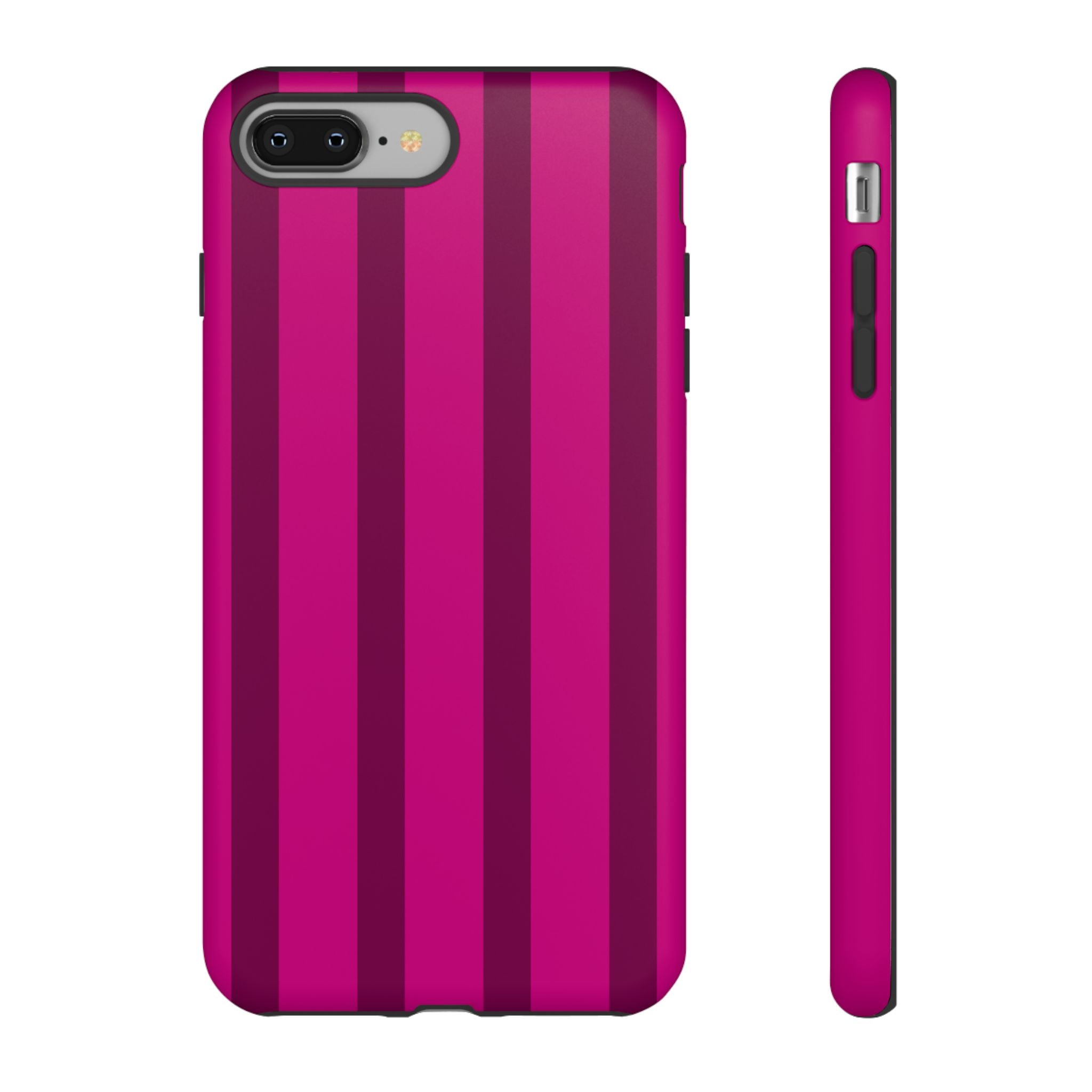 Hot Pink Striped Phone Case