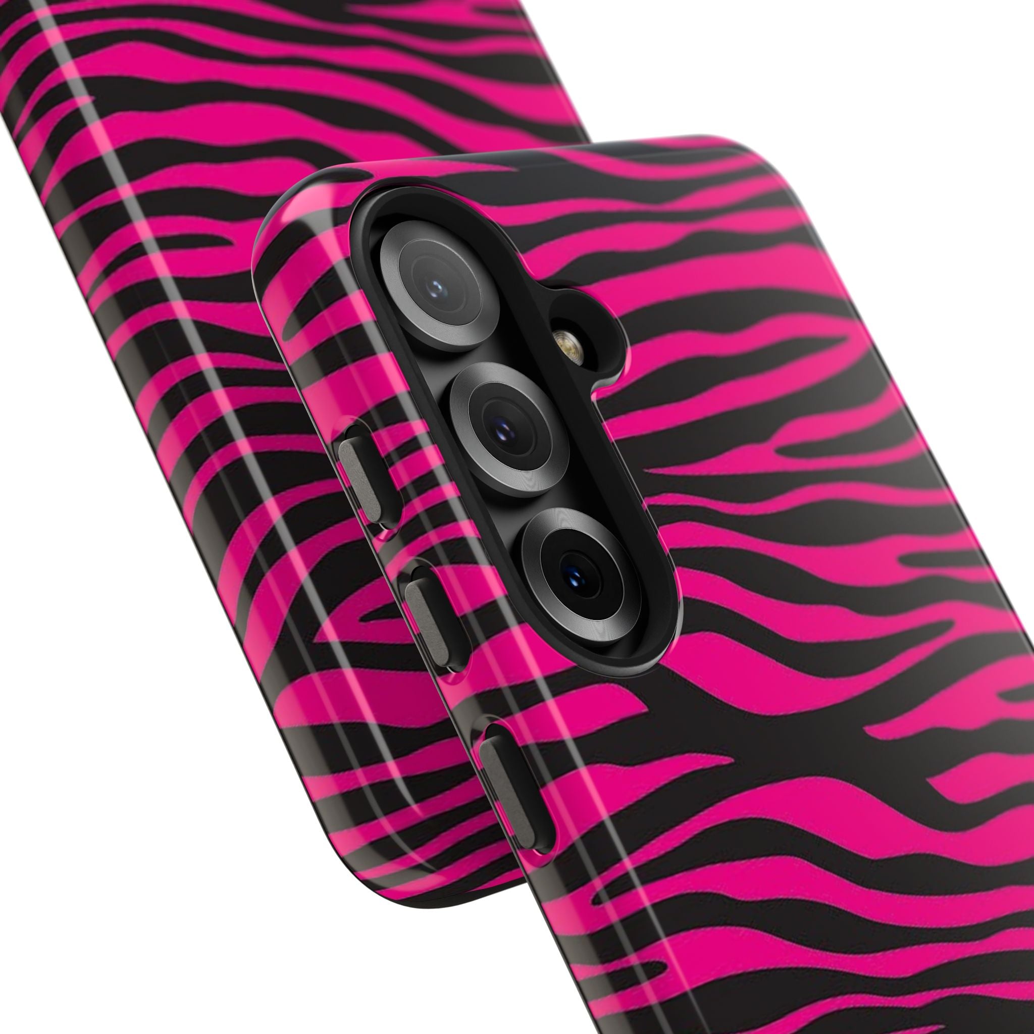 Hot Pink Zebra Tough Phone Case