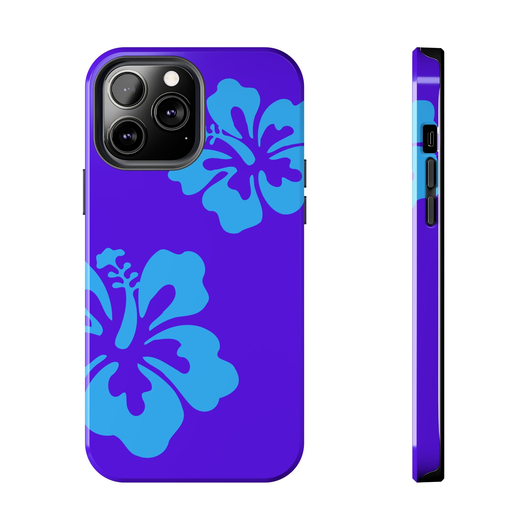 Blue Hibiscus Phone Case | Tropical Floral iPhone Case