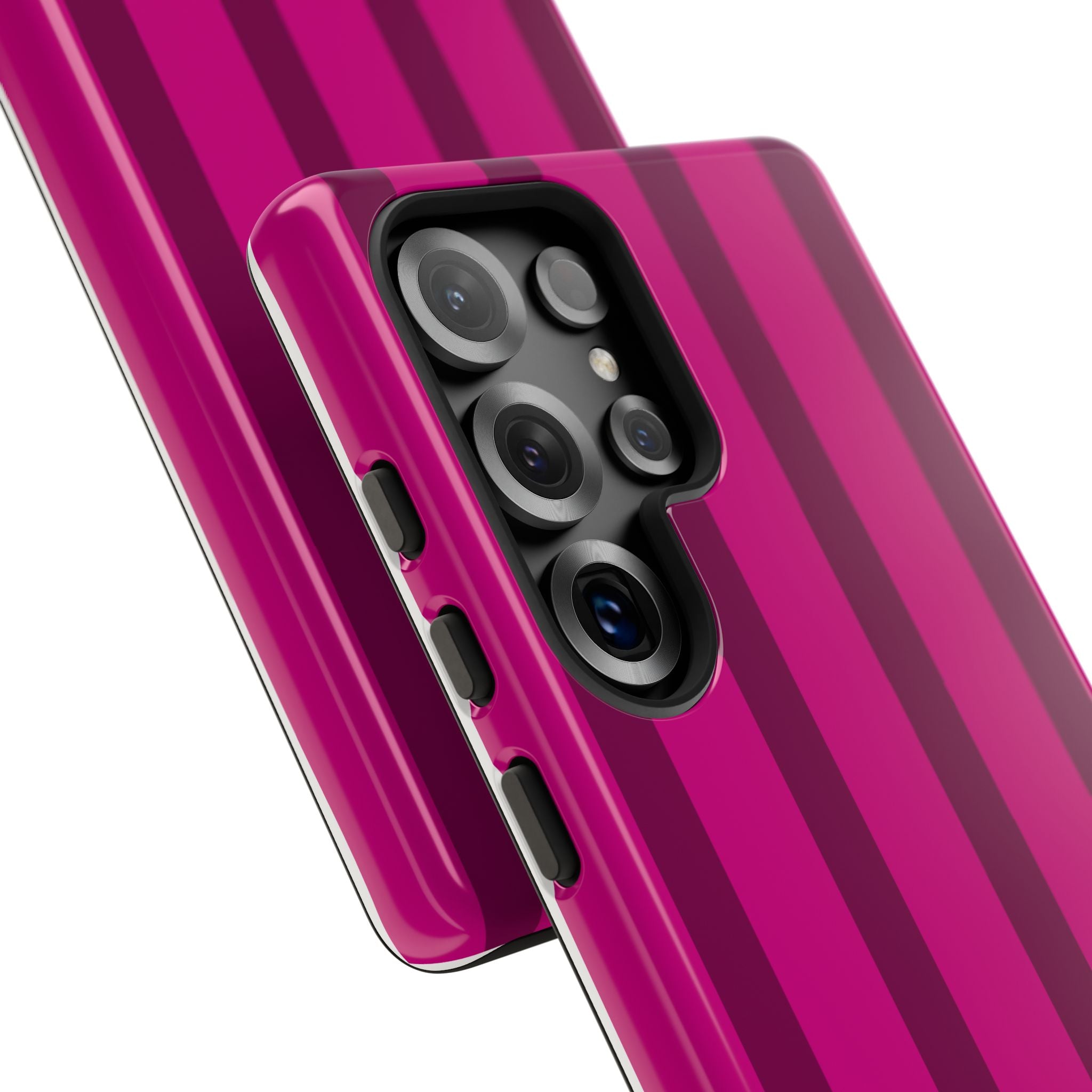 Hot Pink Striped Phone Case