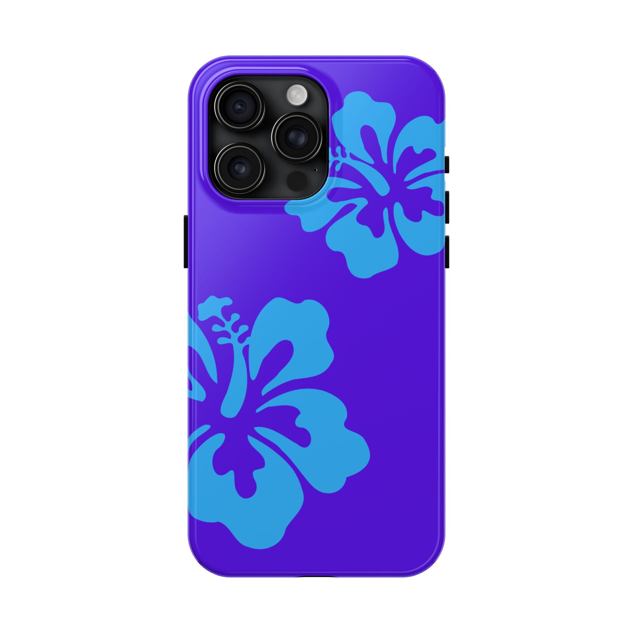 Blue Hibiscus Phone Case | Tropical Floral iPhone Case