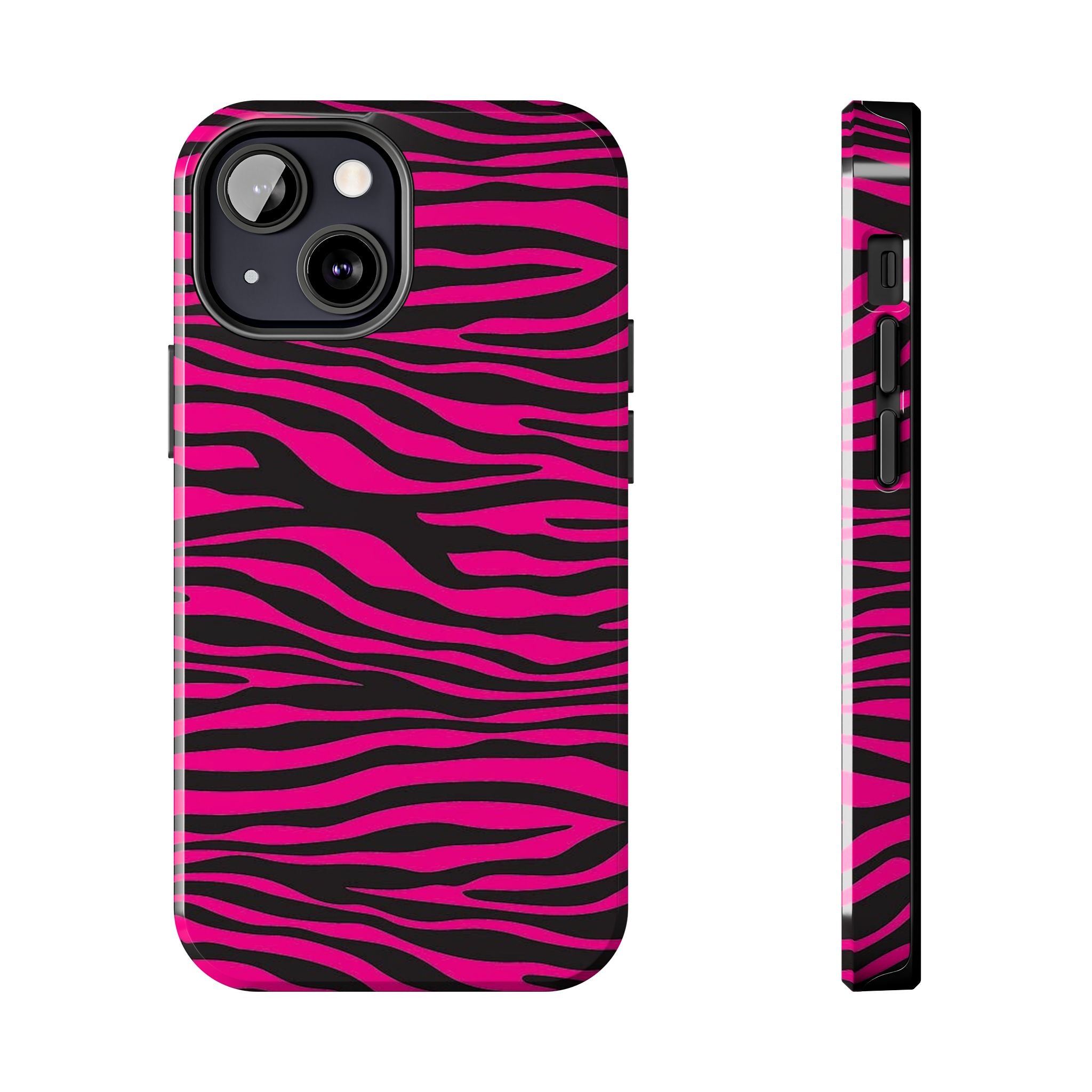 Hot Pink Zebra Tough Phone Case