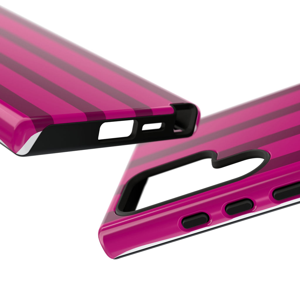 Hot Pink Striped Phone Case