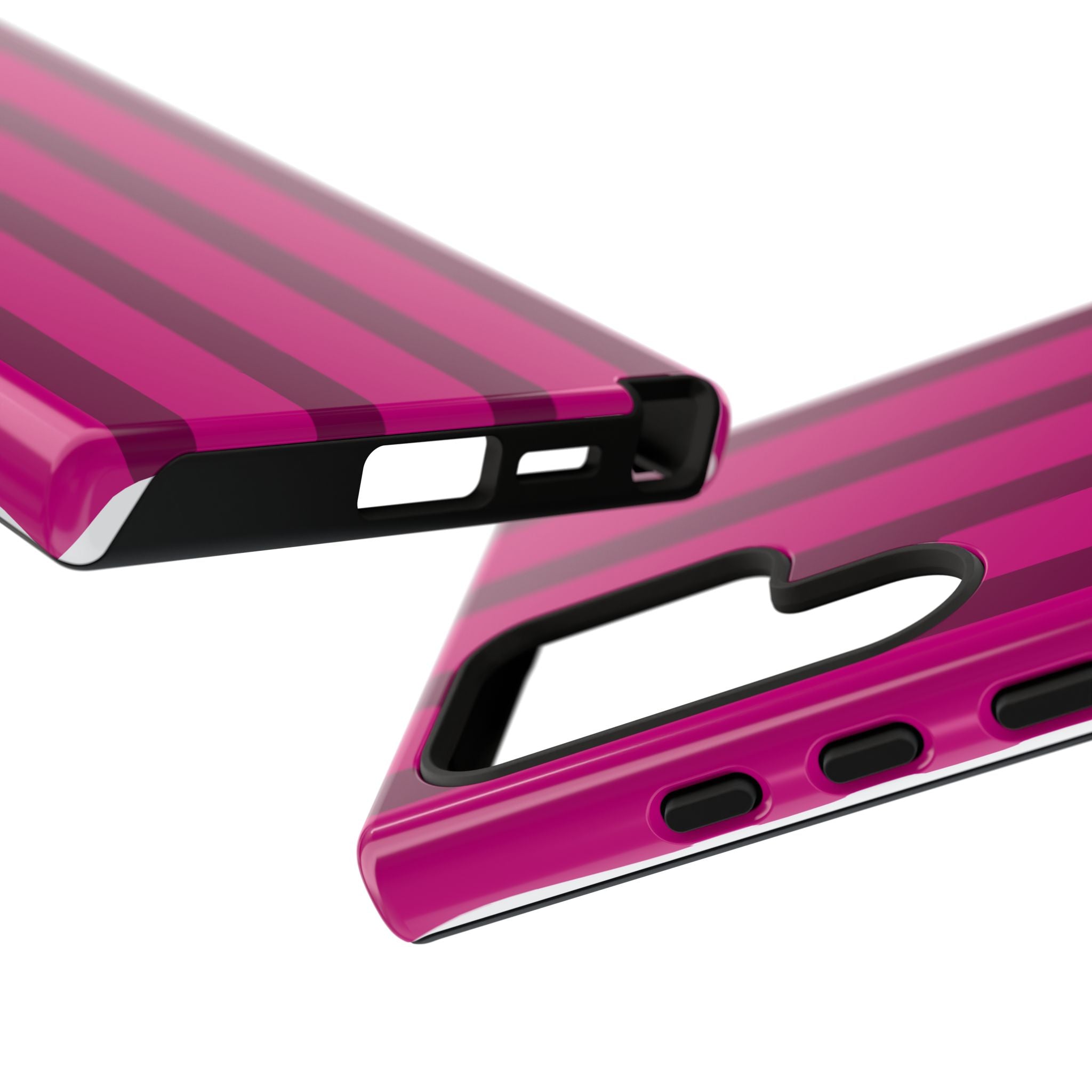 Hot Pink Striped Phone Case