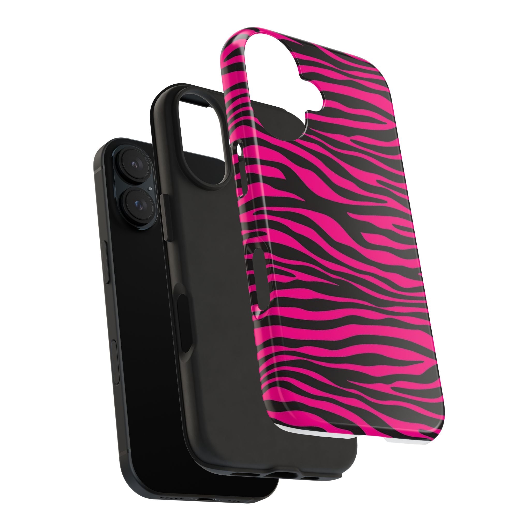 Hot Pink Zebra Tough Phone Case
