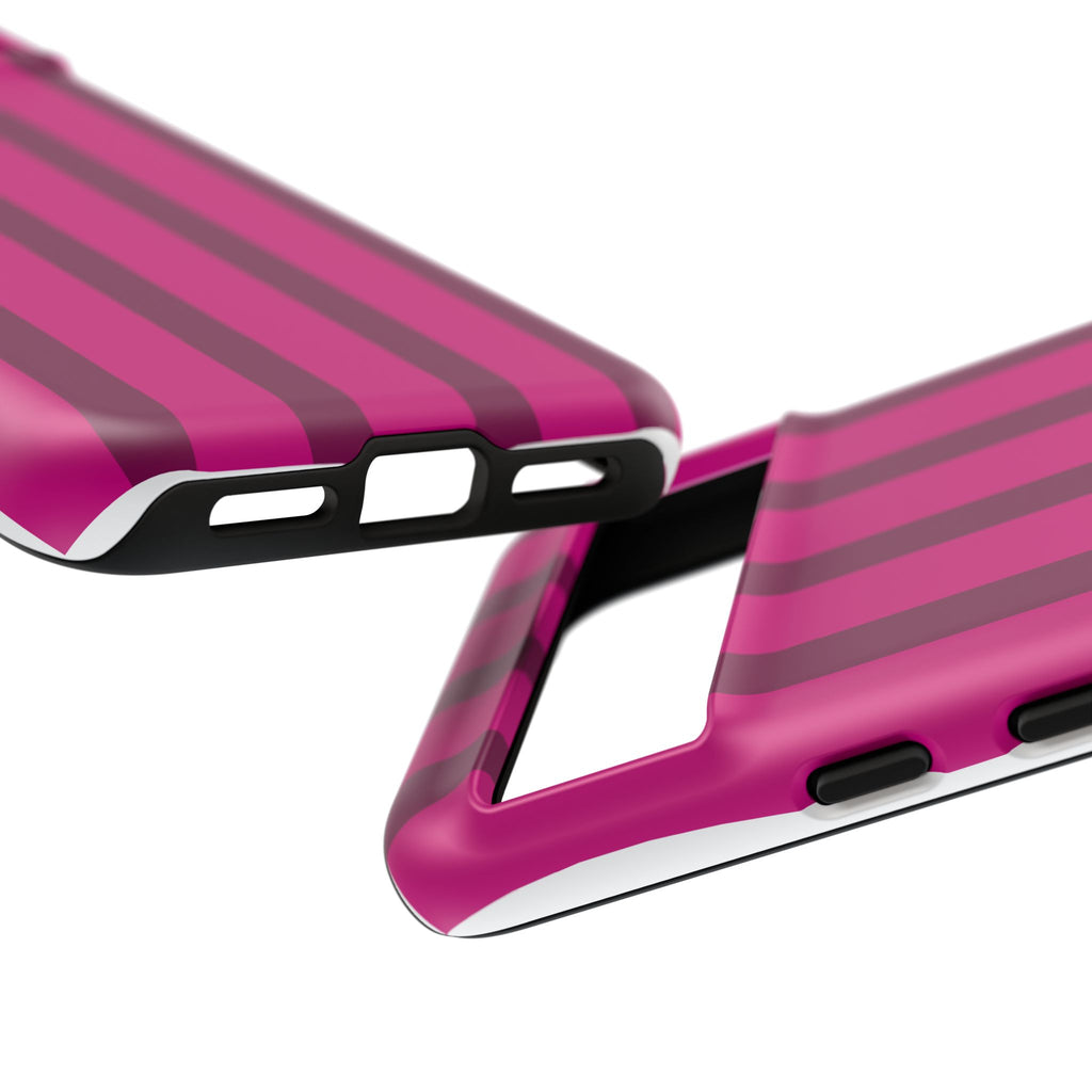 Hot Pink Striped Phone Case