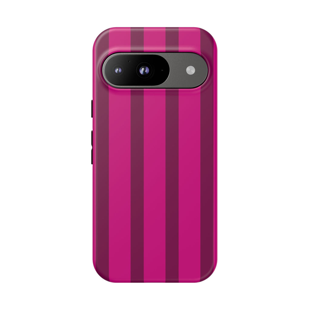 Hot Pink Striped Phone Case