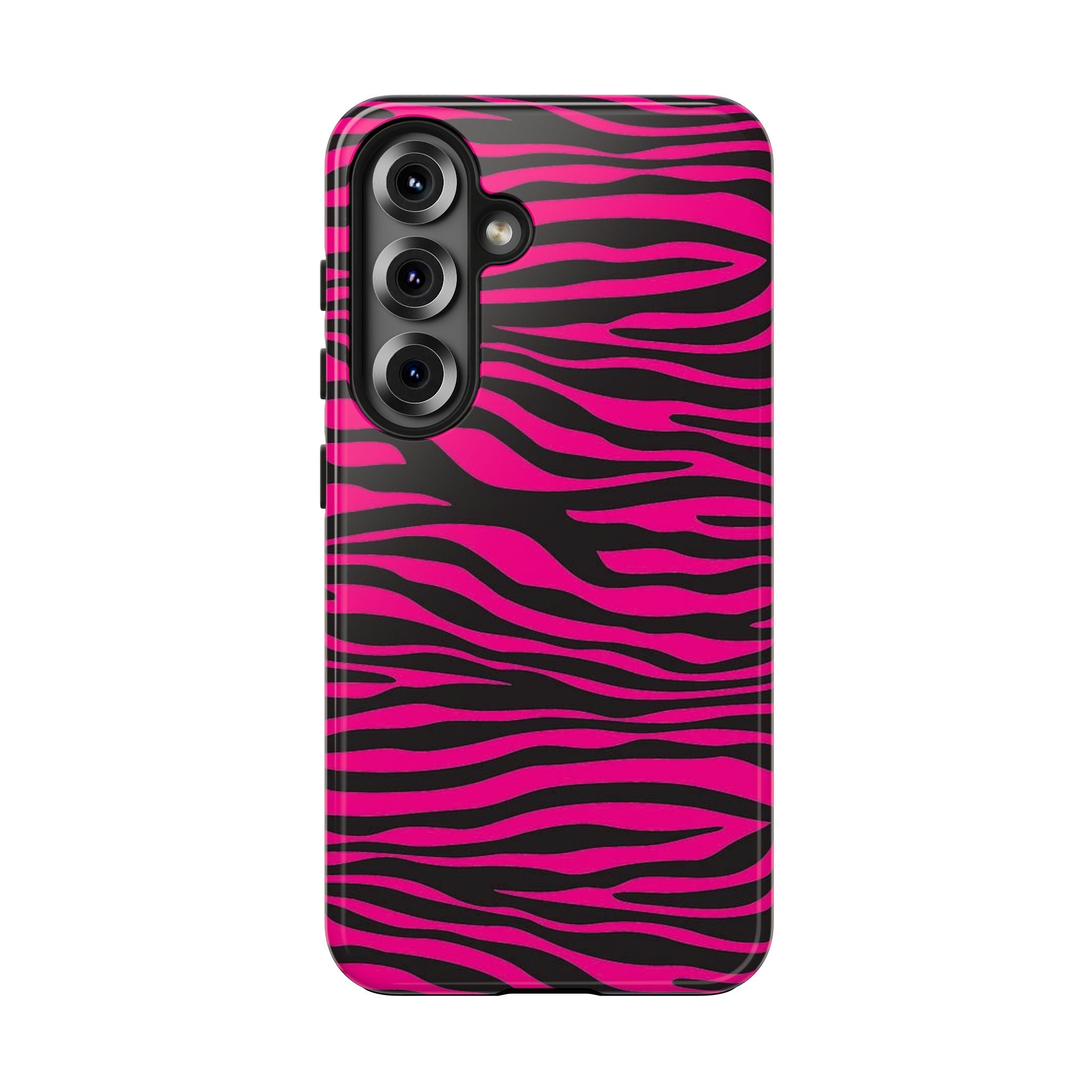 Hot Pink Zebra Tough Phone Case