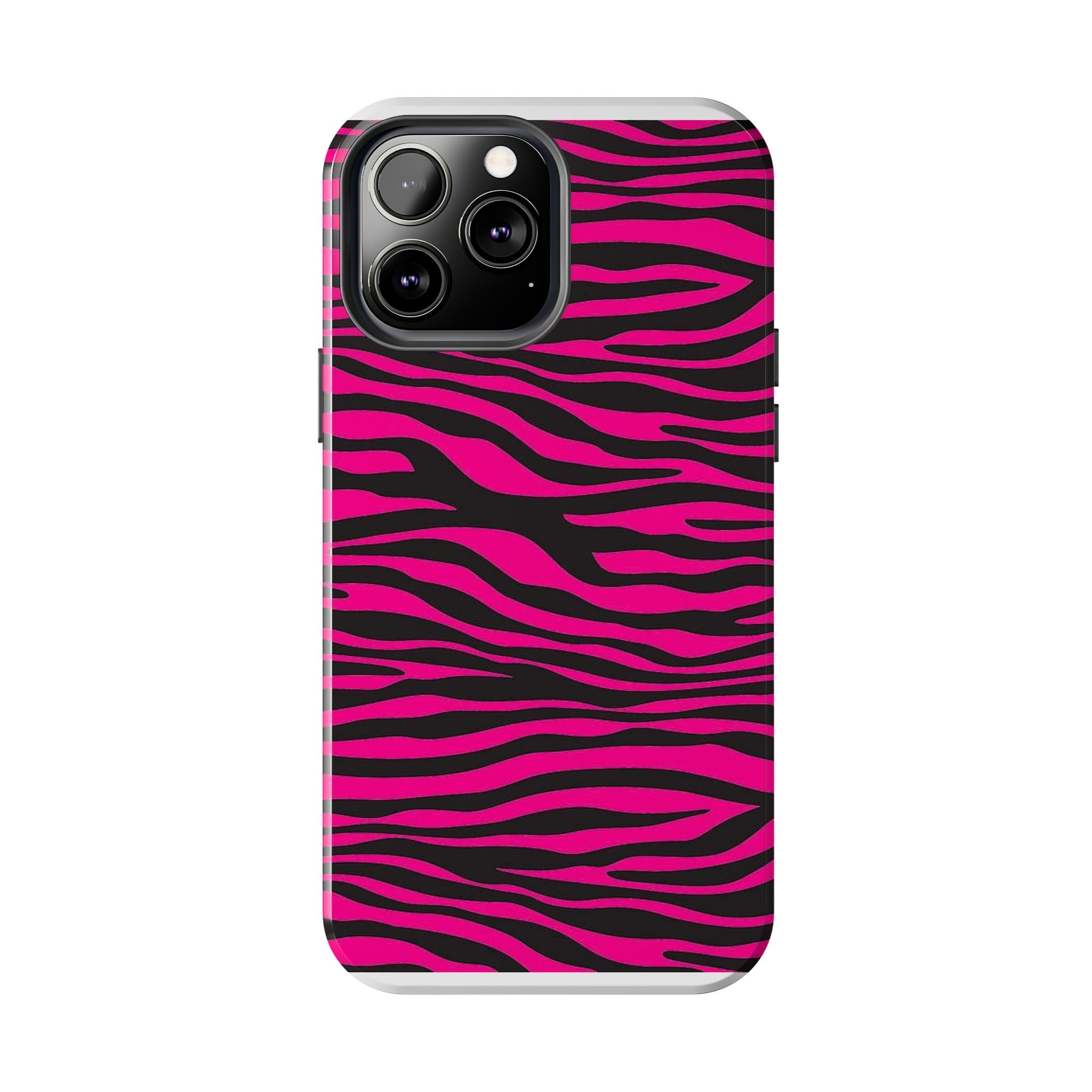 Hot Pink Zebra Tough Phone Case