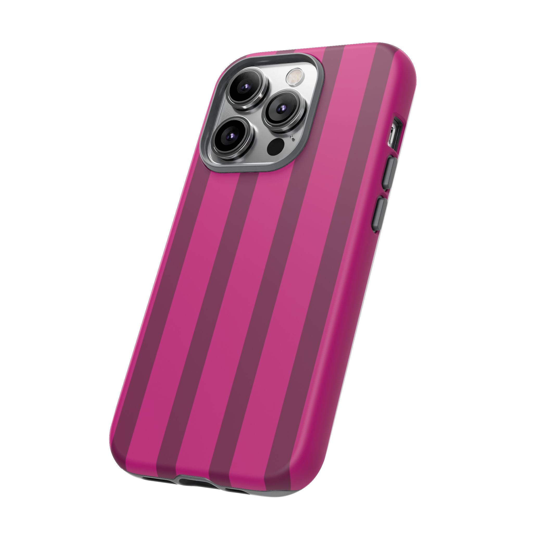 Hot Pink Striped Phone Case