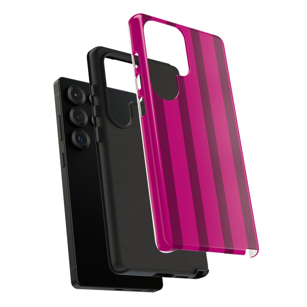 Hot Pink Striped Phone Case