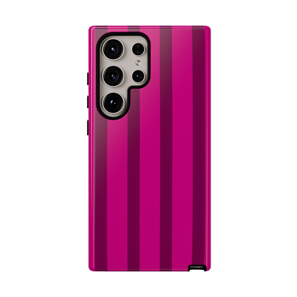 Hot Pink Striped Phone Case