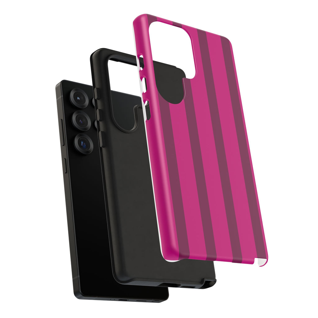 Hot Pink Striped Phone Case