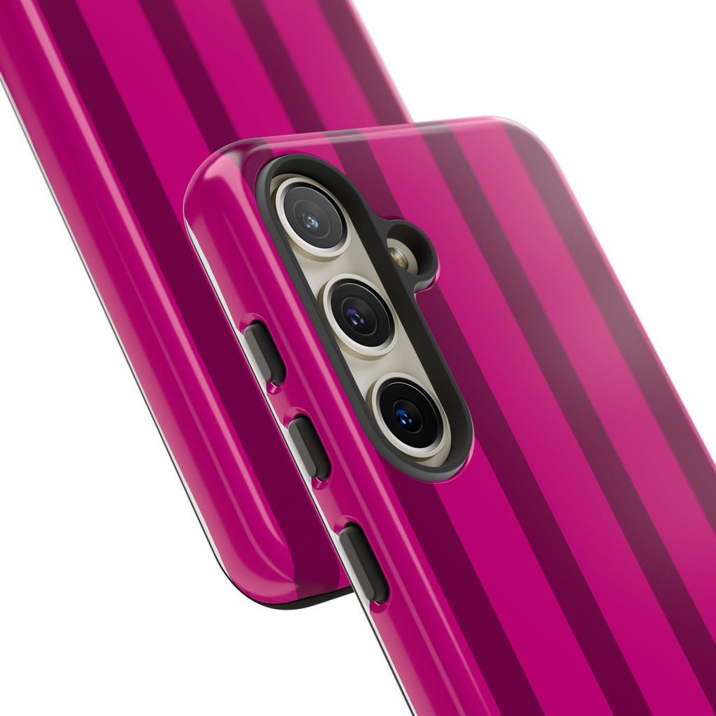 Hot Pink Striped Phone Case