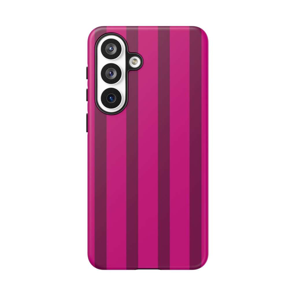 Hot Pink Striped Phone Case