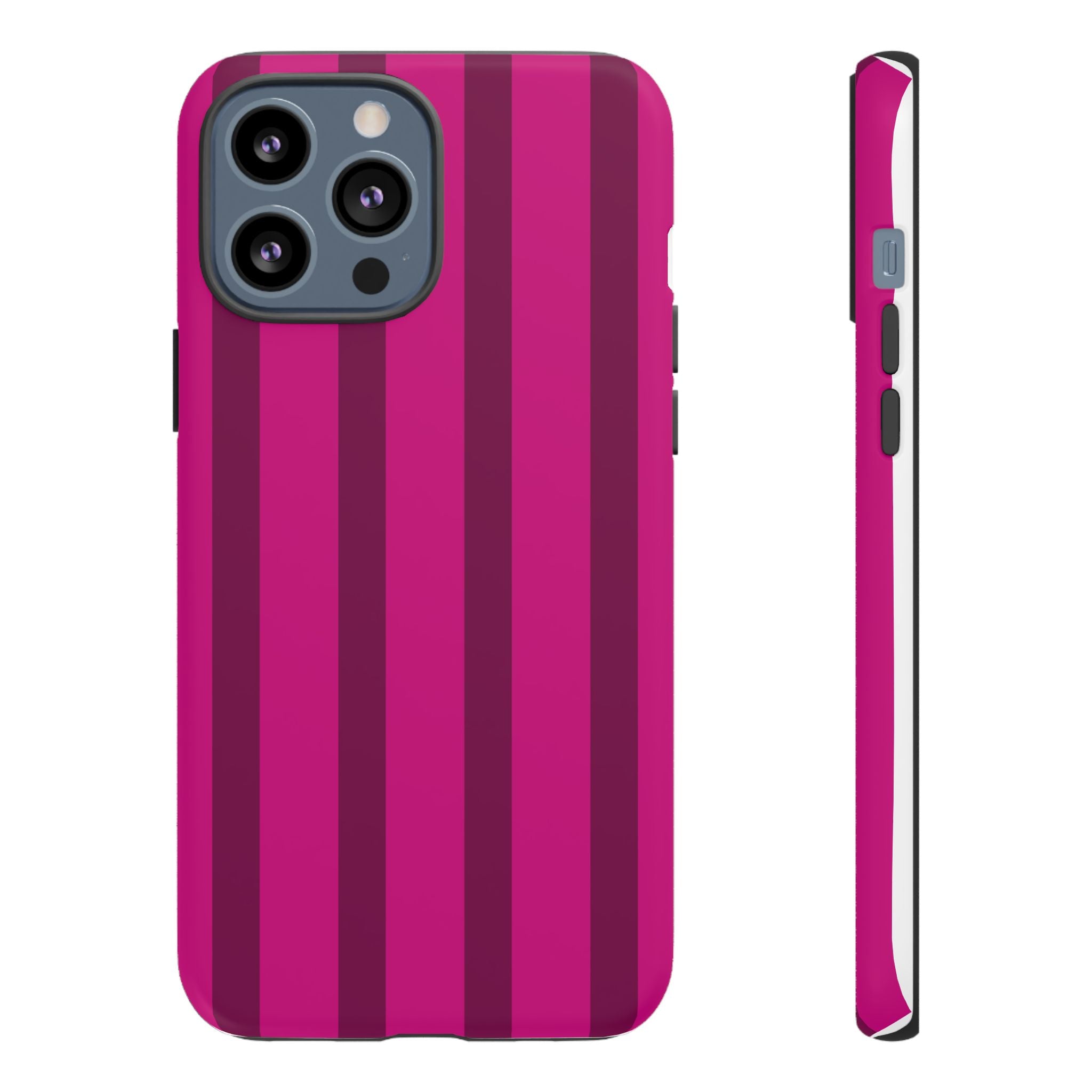 Hot Pink Striped Phone Case