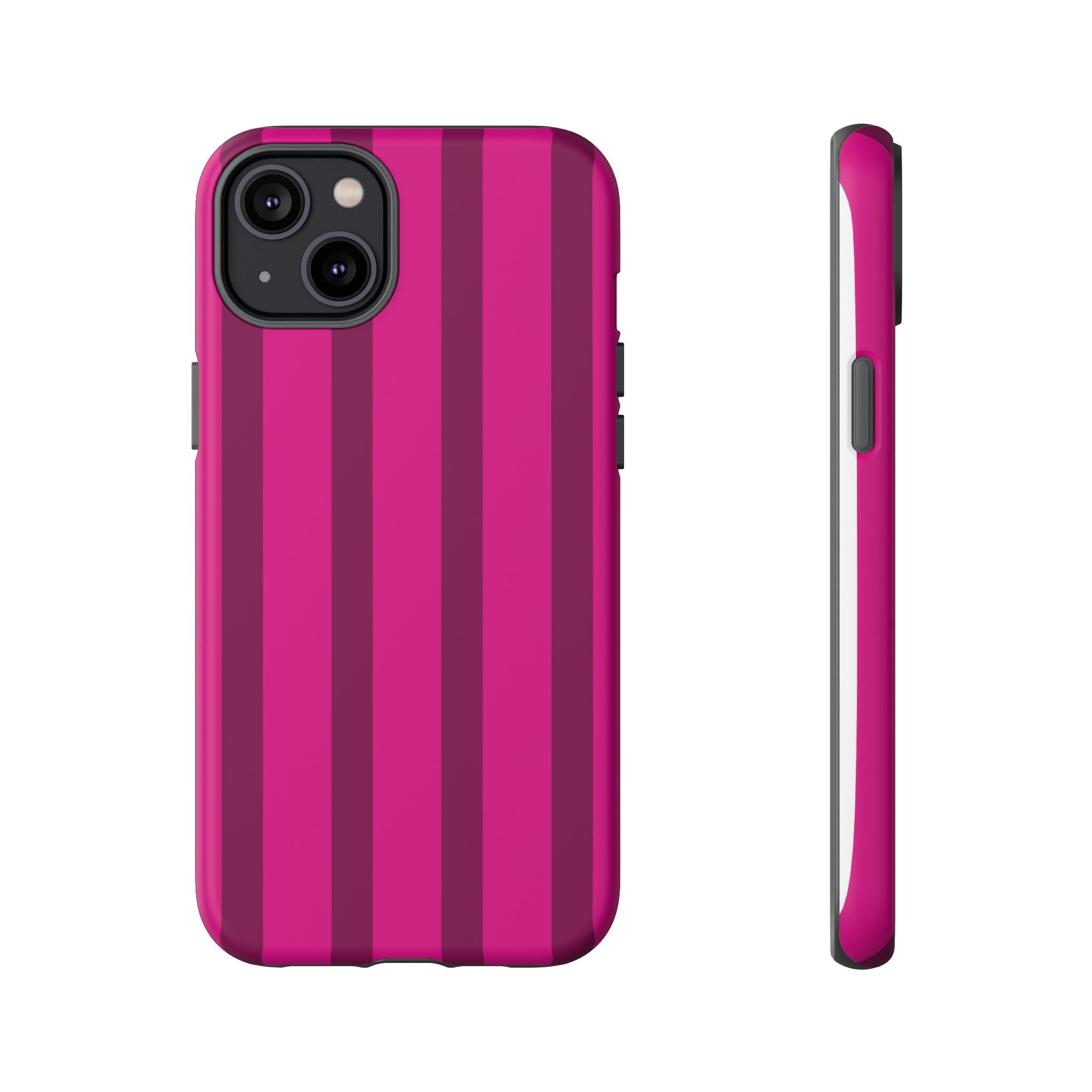 Hot Pink Striped Phone Case