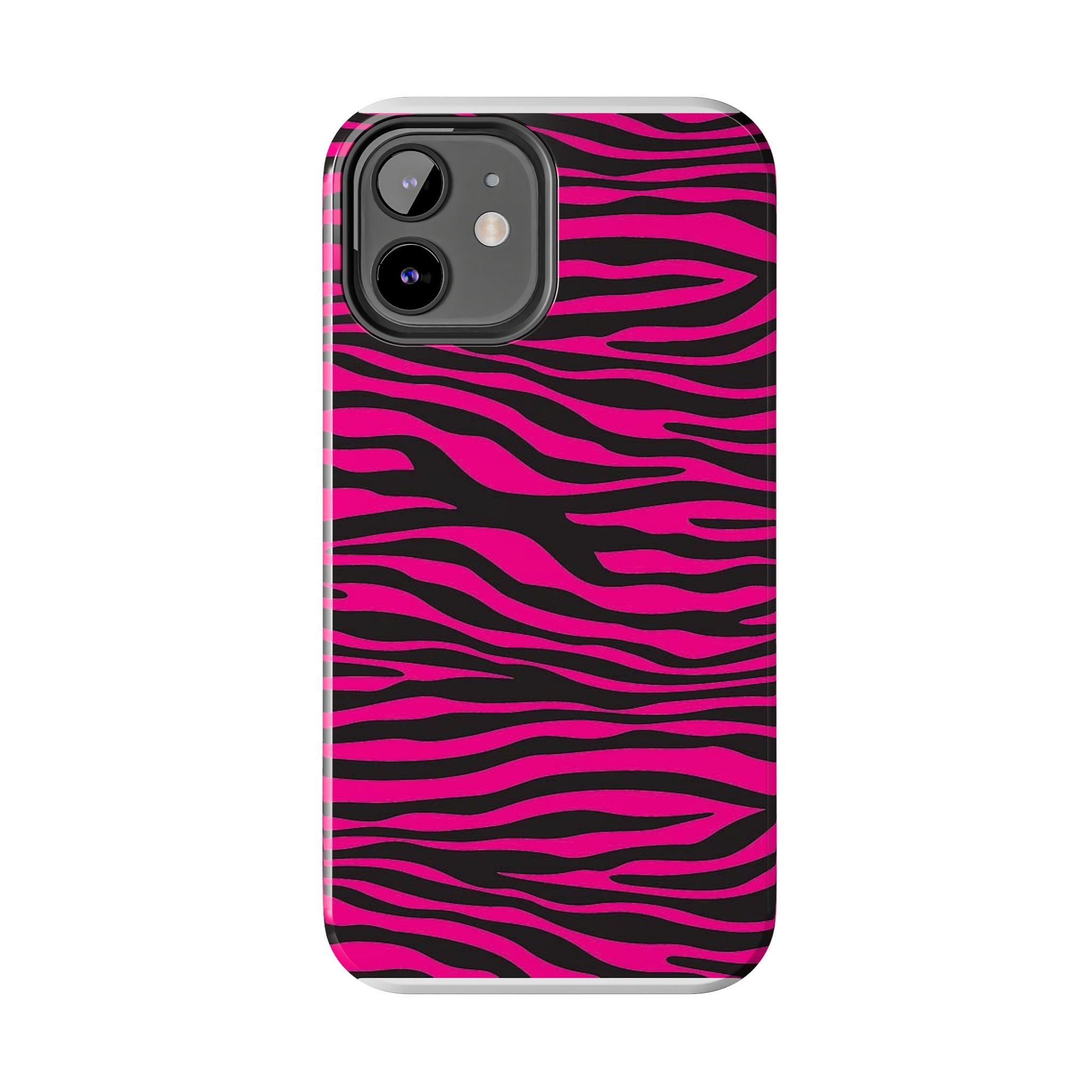 Hot Pink Zebra Tough Phone Case