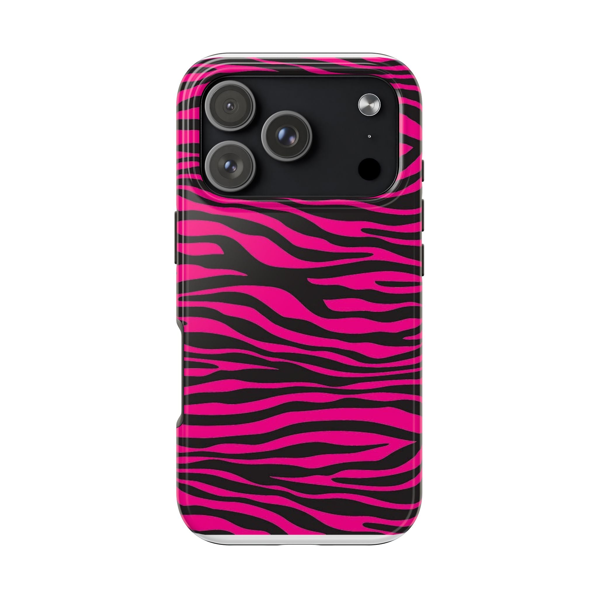 Hot Pink Zebra Tough Phone Case