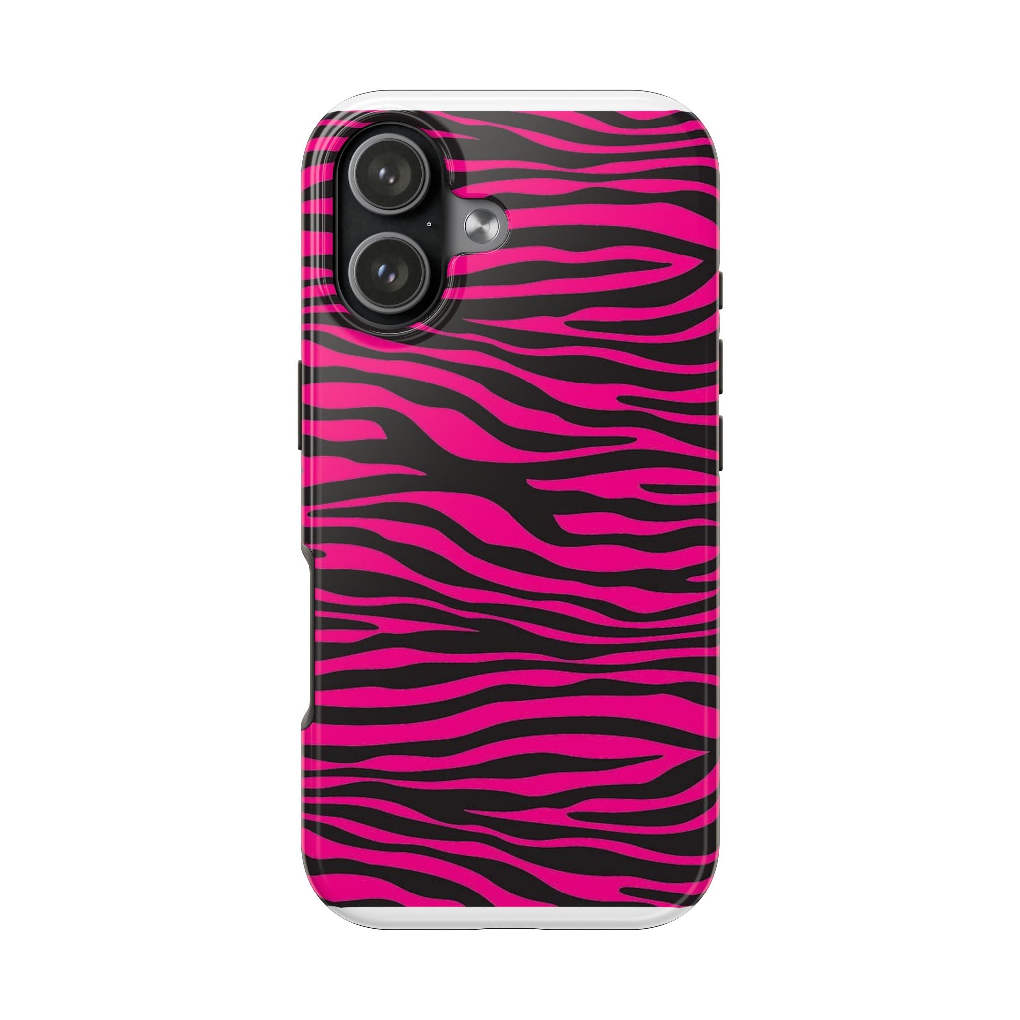 Hot Pink Zebra Tough Phone Case