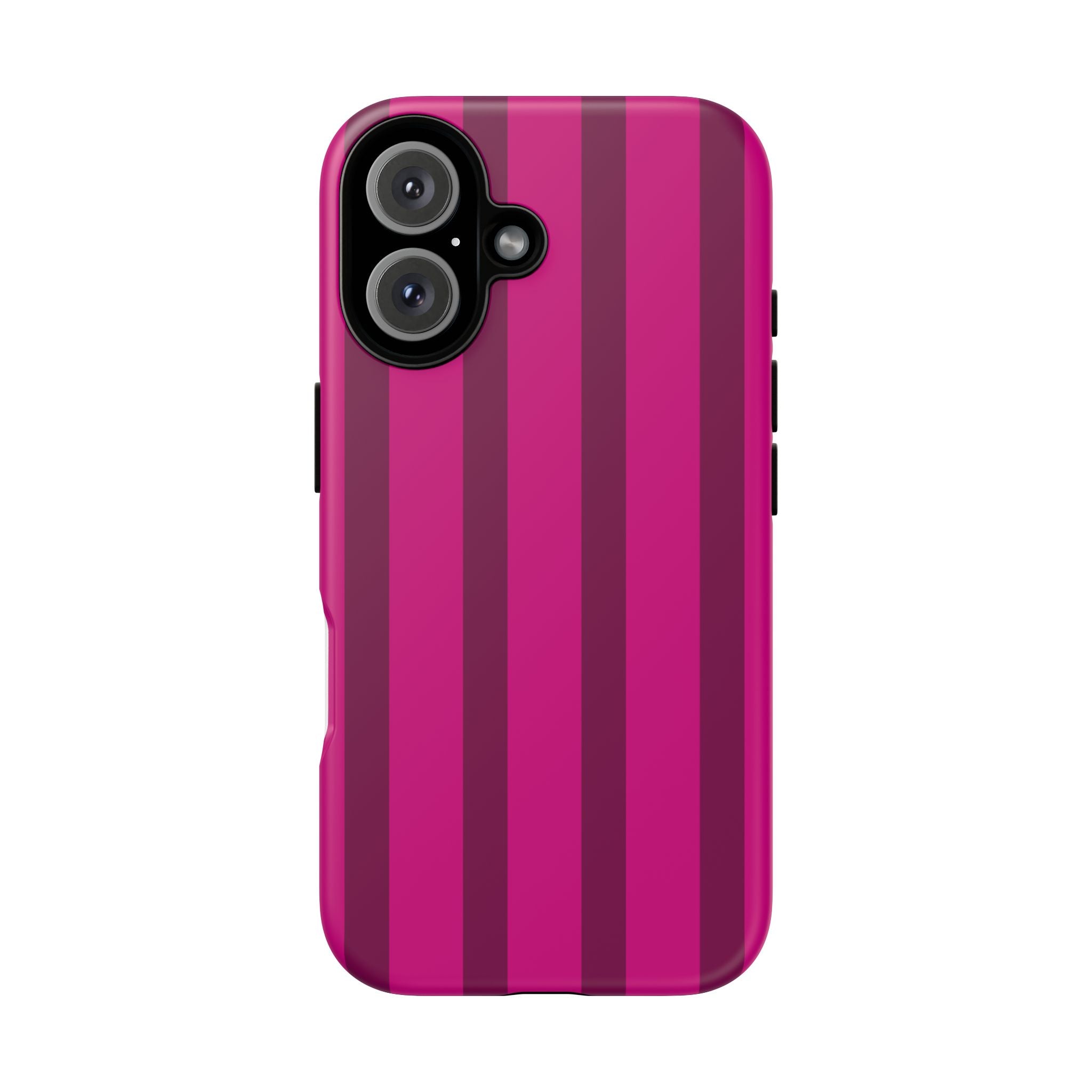 Hot Pink Striped Phone Case