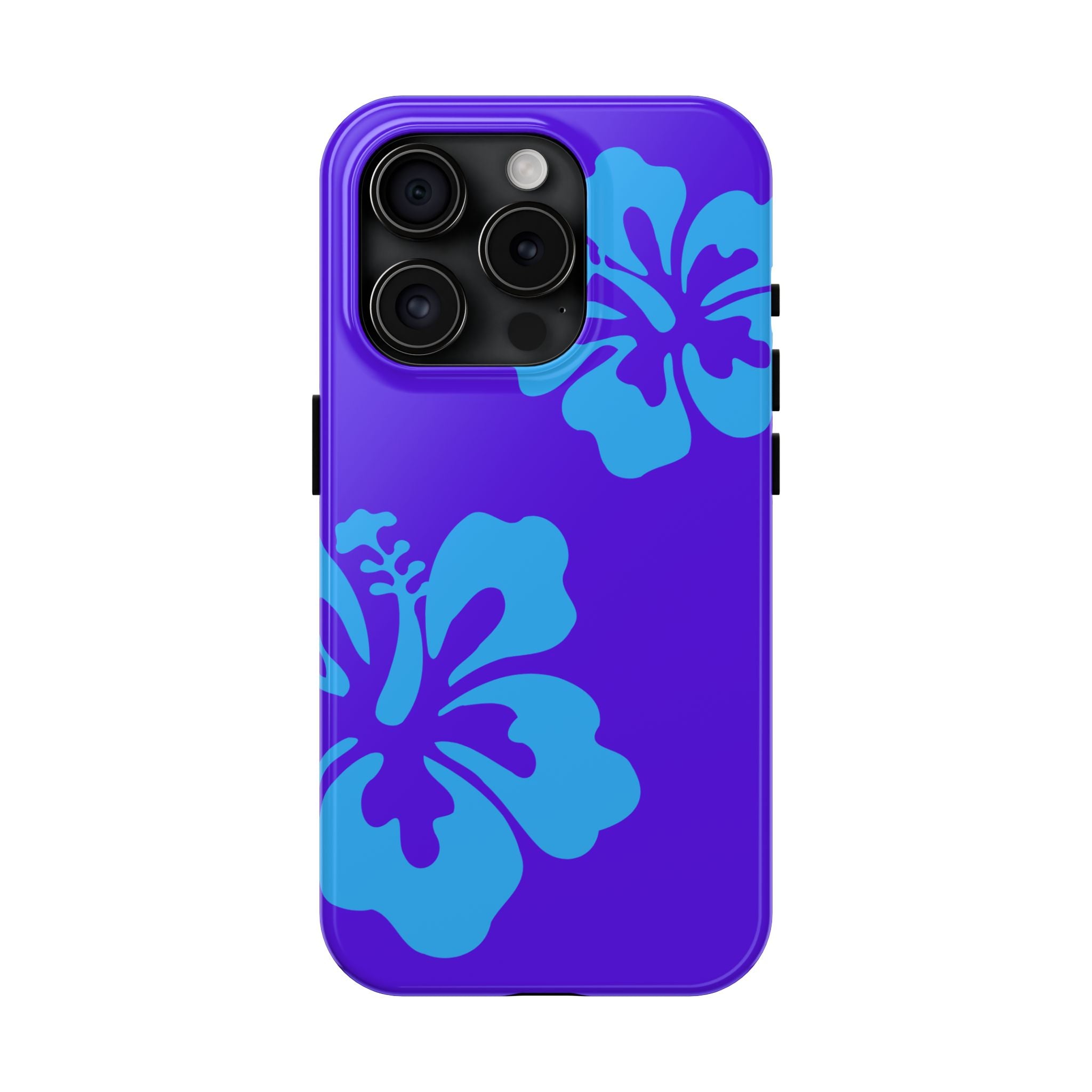 Blue Hibiscus Phone Case | Tropical Floral iPhone Case