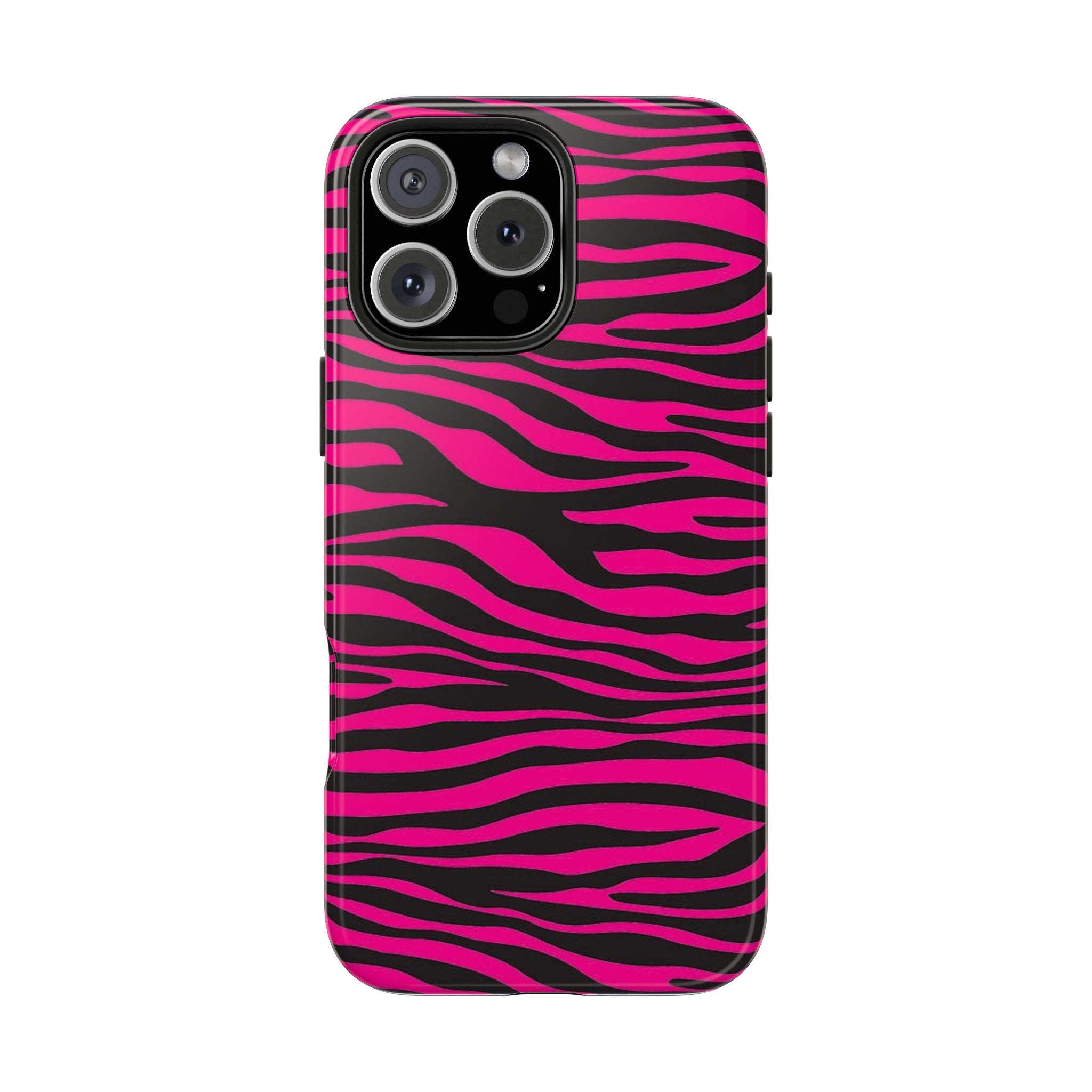 Hot Pink Zebra Tough Phone Case