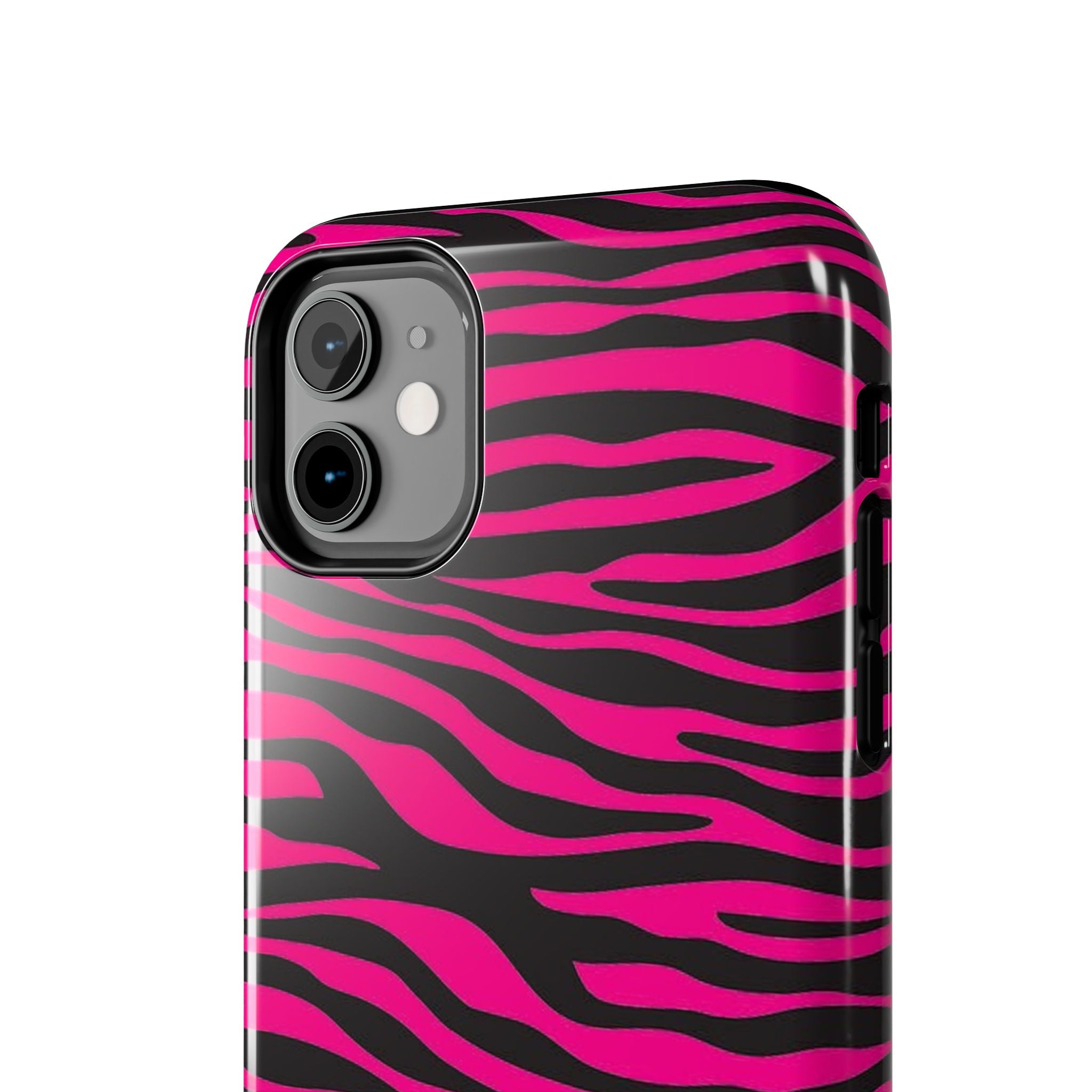 Hot Pink Zebra Tough Phone Case