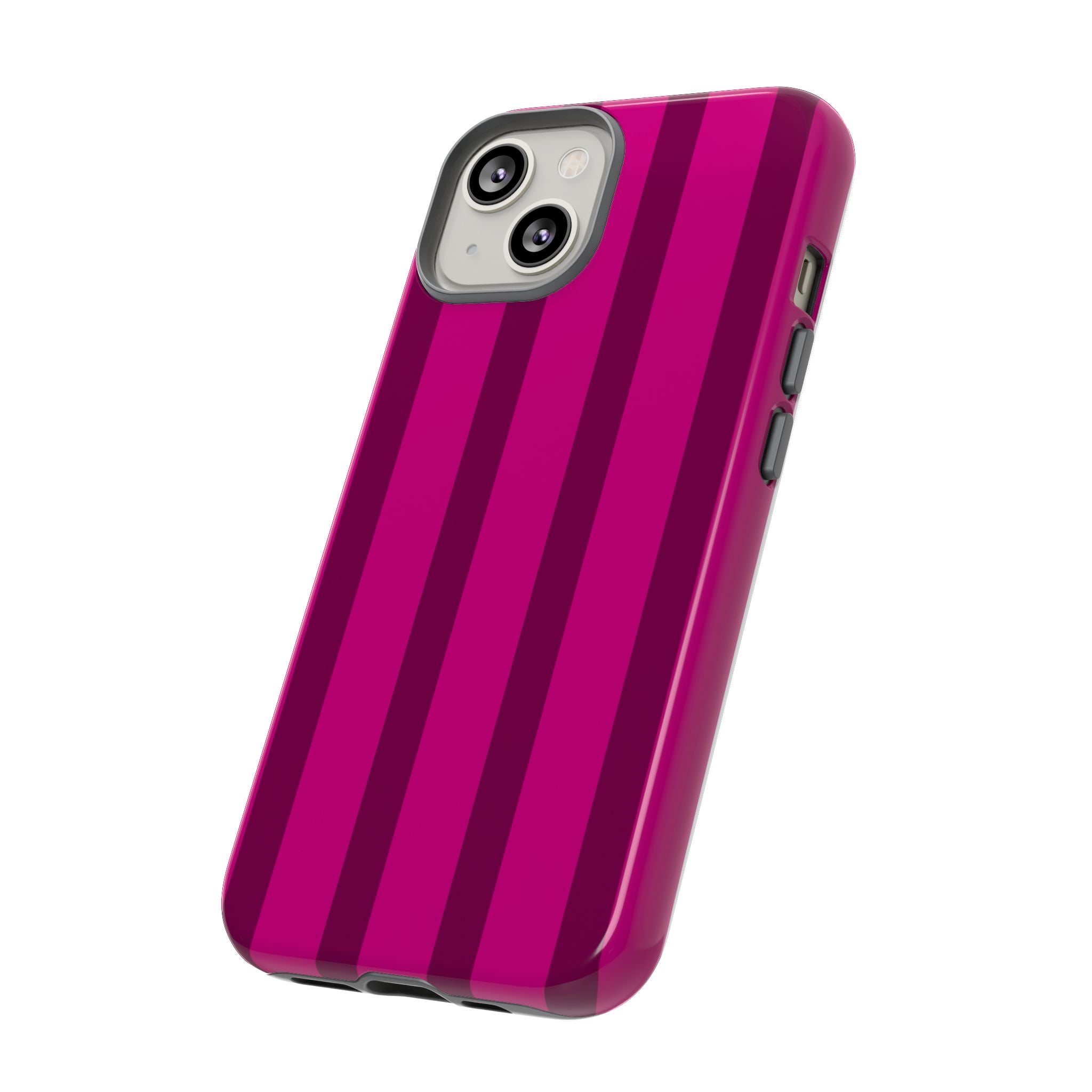 Hot Pink Striped Phone Case